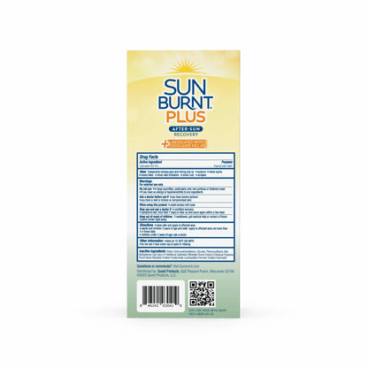 SunBurnt Sun Recovery Hydrating After Sun Gel Plus Pain Relief with 4% Lidocaine, 4 fl oz.